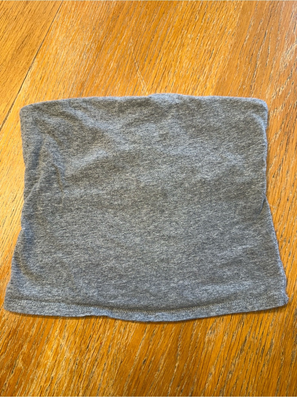 Bozzolo Gray Strapless Tube Crop Top